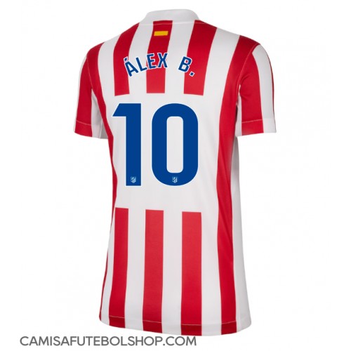 Camisa de time de futebol Atletico Madrid Alex Baena #10 Replicas 1º Equipamento Feminina 2025-26 Manga Curta